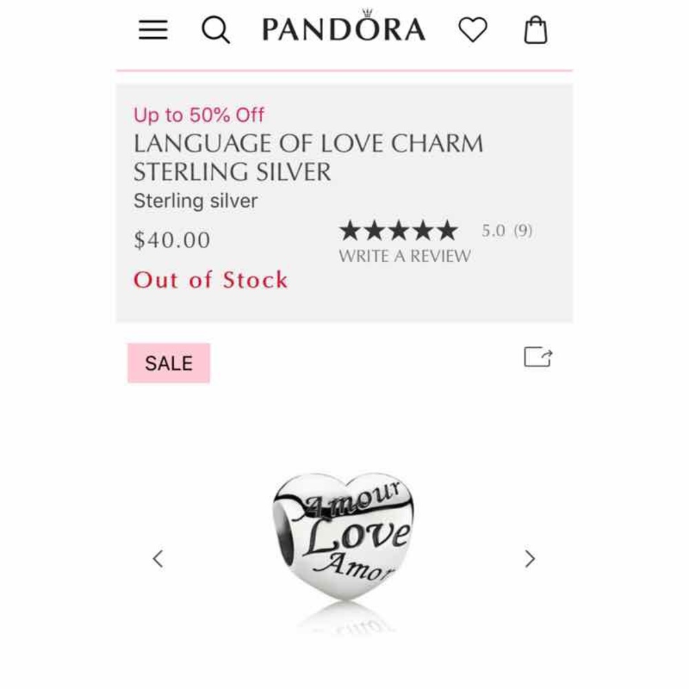 Pandora Charm - Picture 1 of 1